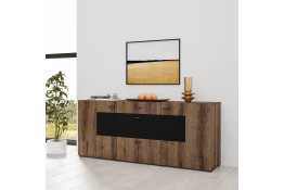 Комод COBY 247JMB26 2D2S Dąb Monastery/Czarny Onyks